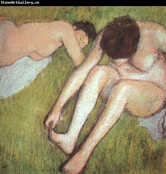 Edgar Degas Bathers on the Grass